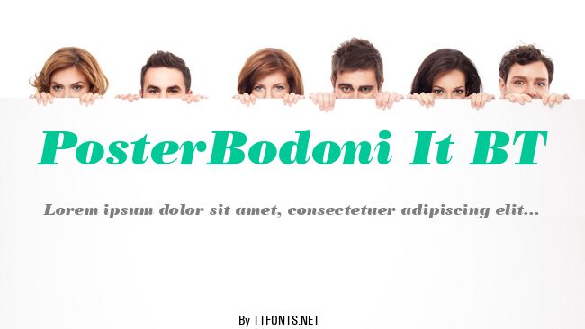 PosterBodoni It BT example